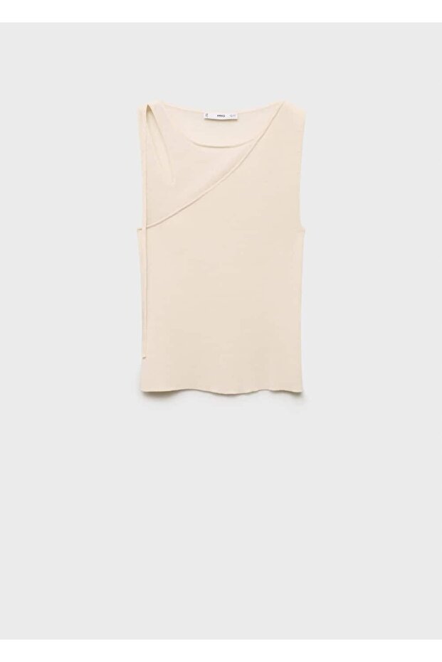 Cut out detaylı triko bluz - 3