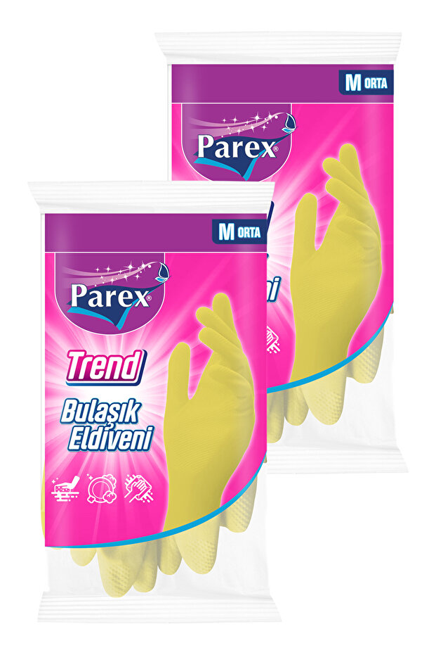 Trend Bulaşık Eldiveni Orta Boy İkili Set - 2