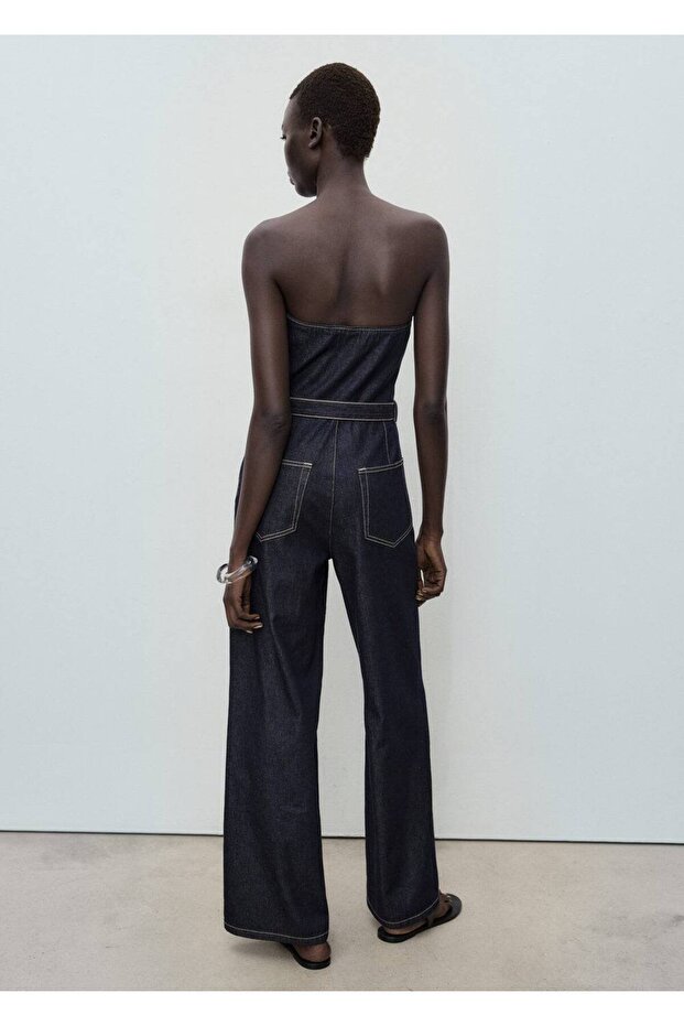 Straplez denim tulum - 4