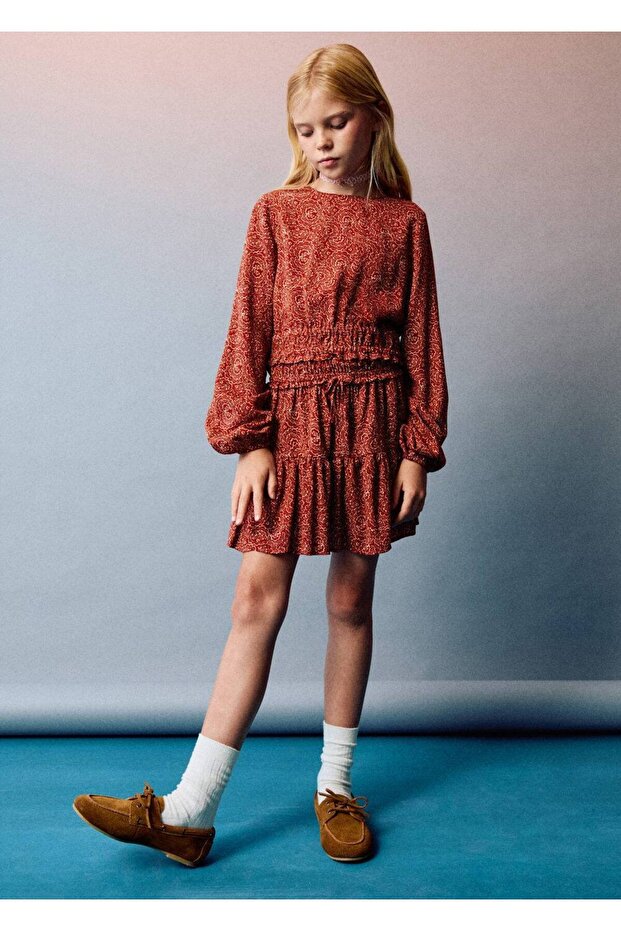 Desenli kısa etek - 6