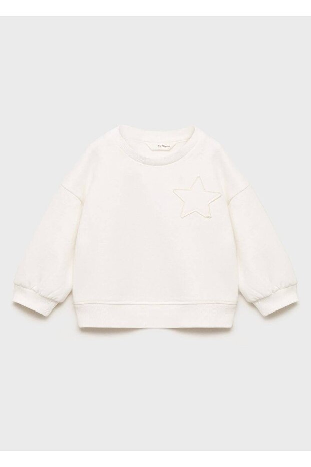 Yıldız işlemeli sweatshirt - 2