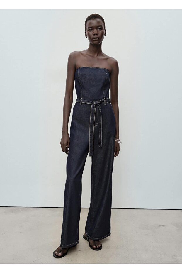 Straplez denim tulum - 2