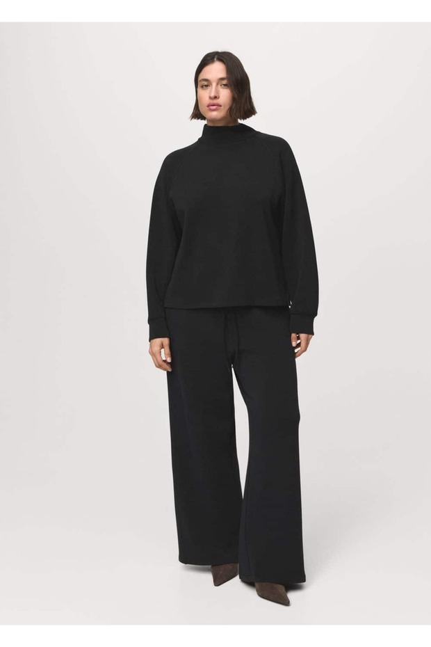 Yüksek yaka sweatshirt - 6