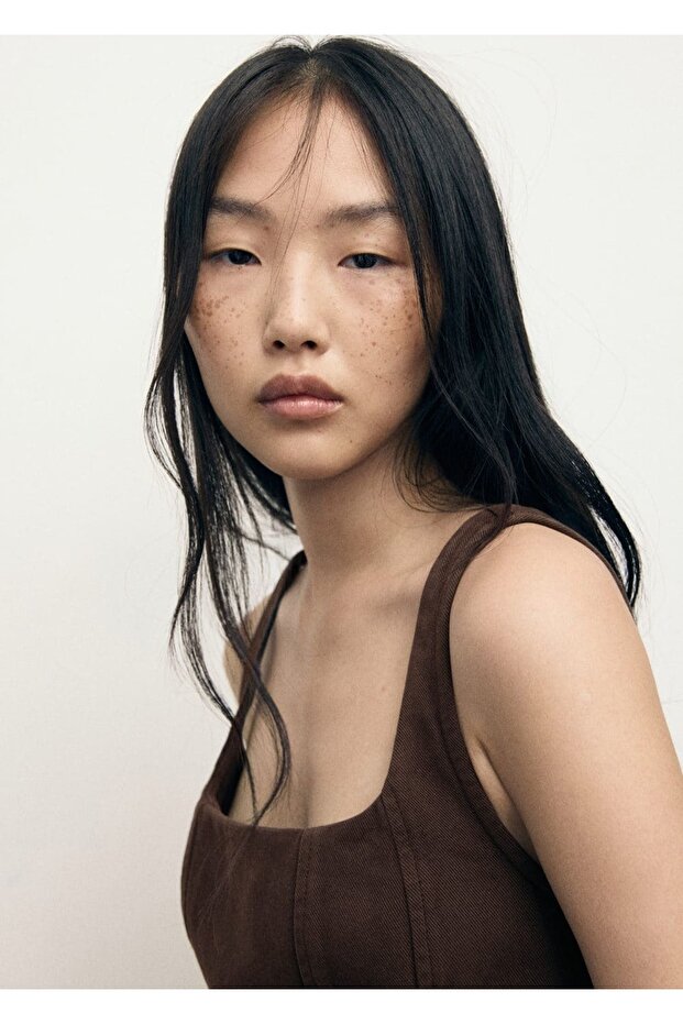 Denim evaze etek - 8