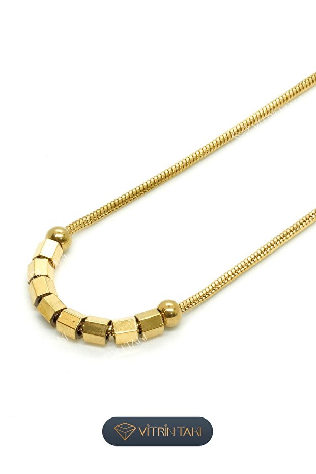 Altın Renk Kolye - 2