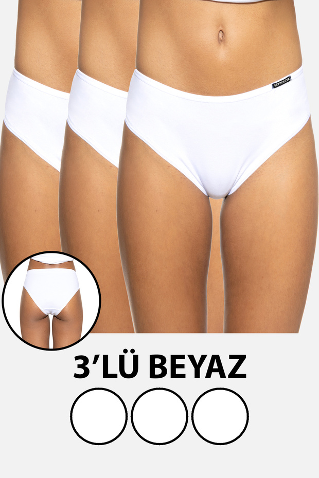 Women's 3 Pack Lycra Cotton Hipster Panties