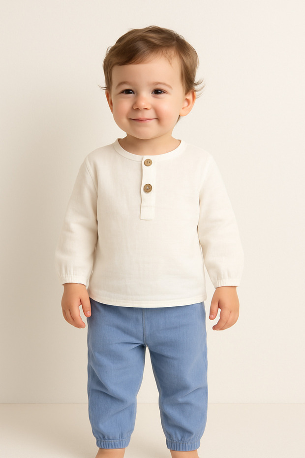 Muslin Basic Double Set 6-9-12-18 Months - 7