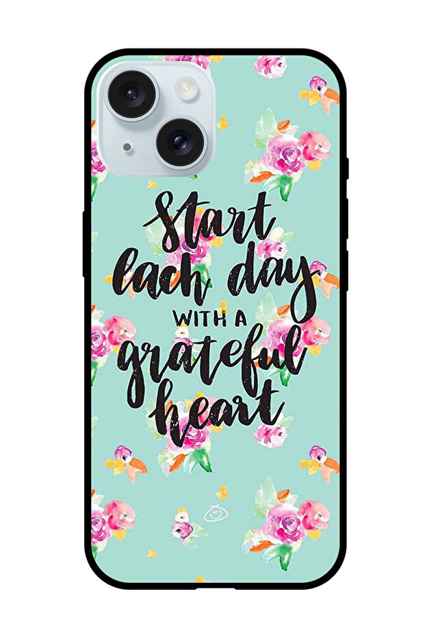 Protective Case Anti Scratch Shock Proof Bumper Cover For iPhone 15 Plus Grateful Heart