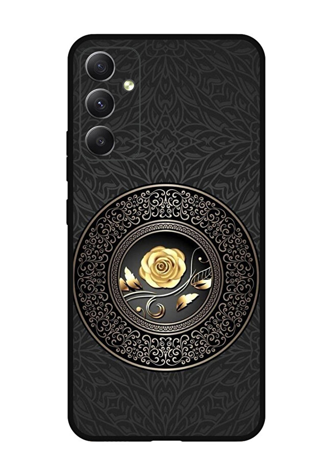 Protective Case Anti Scratch Shock Proof Bumper Cover For Samsung Galaxy A24 4G Golden flower