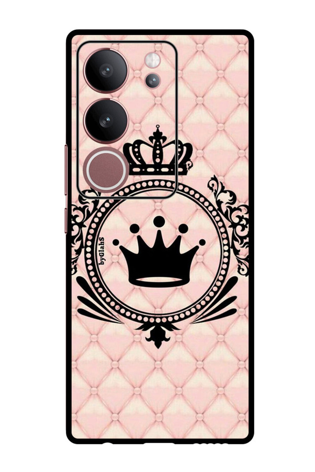 Protective Case Anti Scratch Shock Proof Bumper Cover For Vivo V29 - V29 Pro Princess Crown