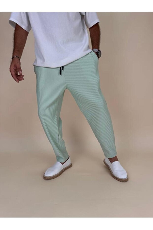 FİTİLLİ ERKEK JOGGER BAGET PANTOLON - 1