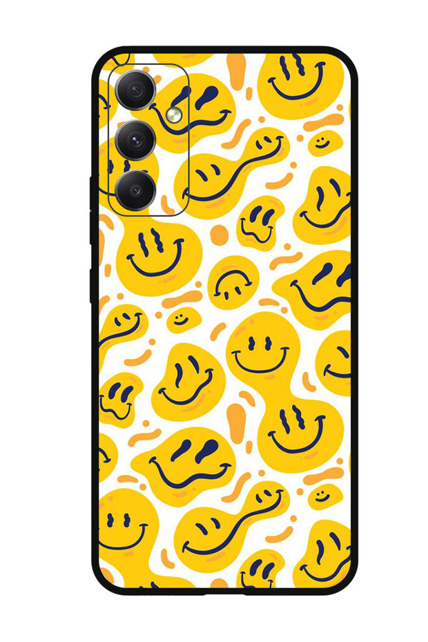 Protective Case Anti Scratch Shock Proof Bumper Cover For Samsung Galaxy M34 5G Smileys Yellow