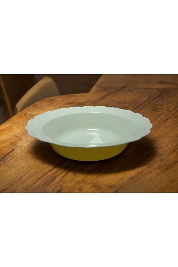 Mika Tabak& Parti Tabak&parti Mika Tabak & Doğum Günü Tabak & Plastik Çorba Tabak/kase 19 Cm 6 Adet - 3