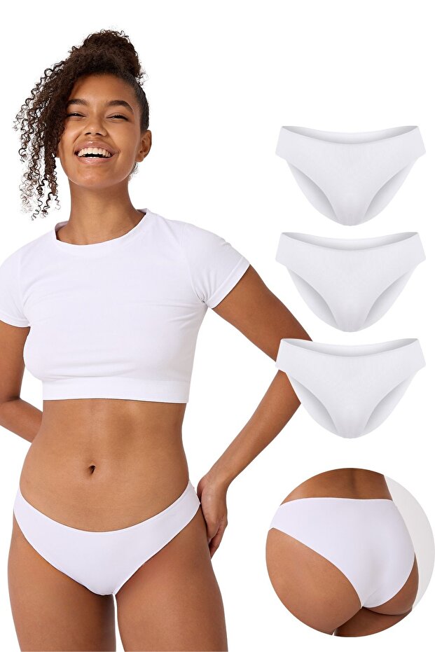 3 Pack Laser Cut Slip Panties Ghost Panties