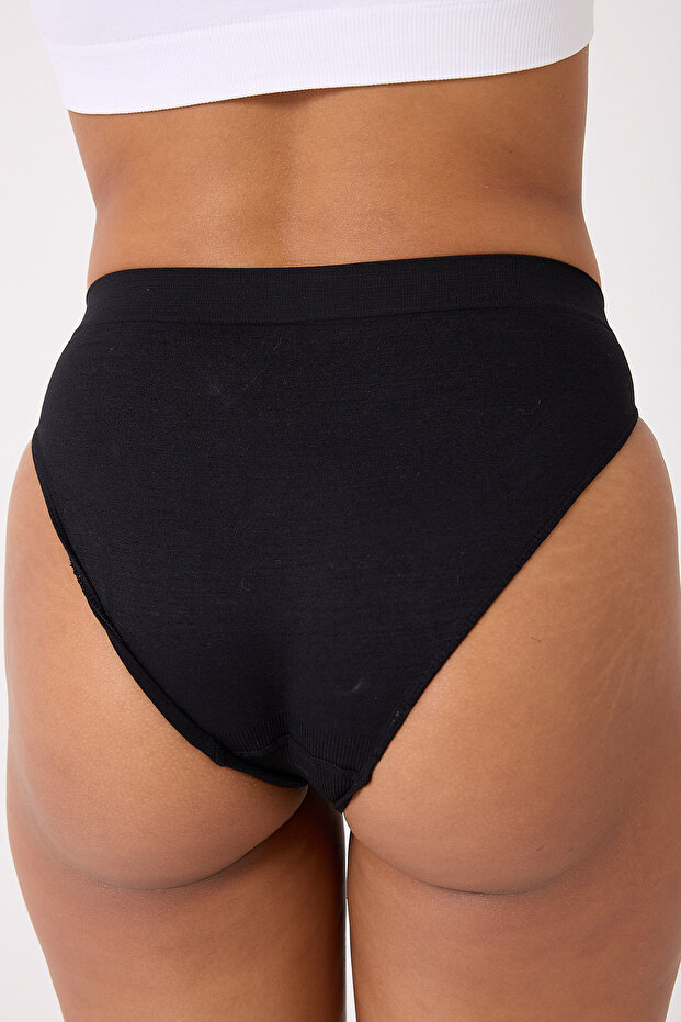 6'lı Dikişsiz Basic Kadın Slip Külot - 8