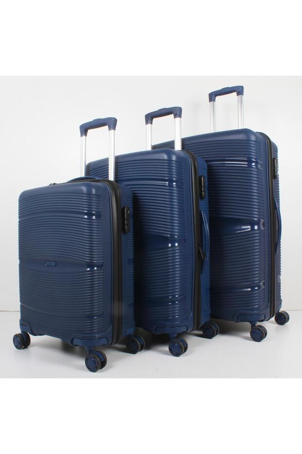 PP ÇİZGİLİ BAVUL 3'LÜ SET - 2