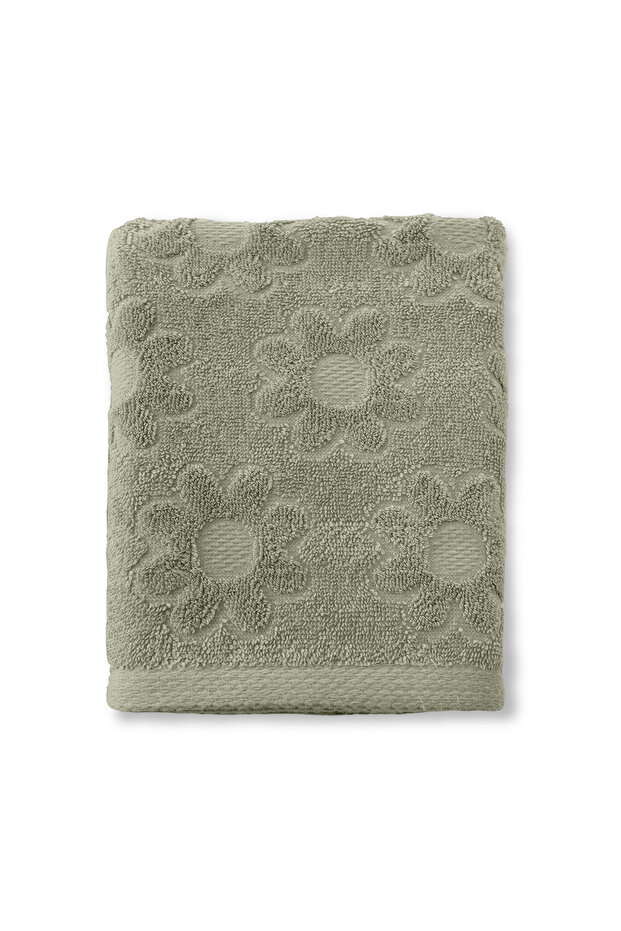 Solana 100% Cotton 2-Piece Hand Towel Set 50X90 Oil Green