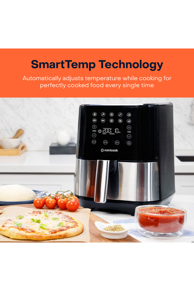 Air Fryer 2, 1700 Watts, Digital Control Panel Display, 10 Preset Programs, 5.5L, Brush SS/Black - 4