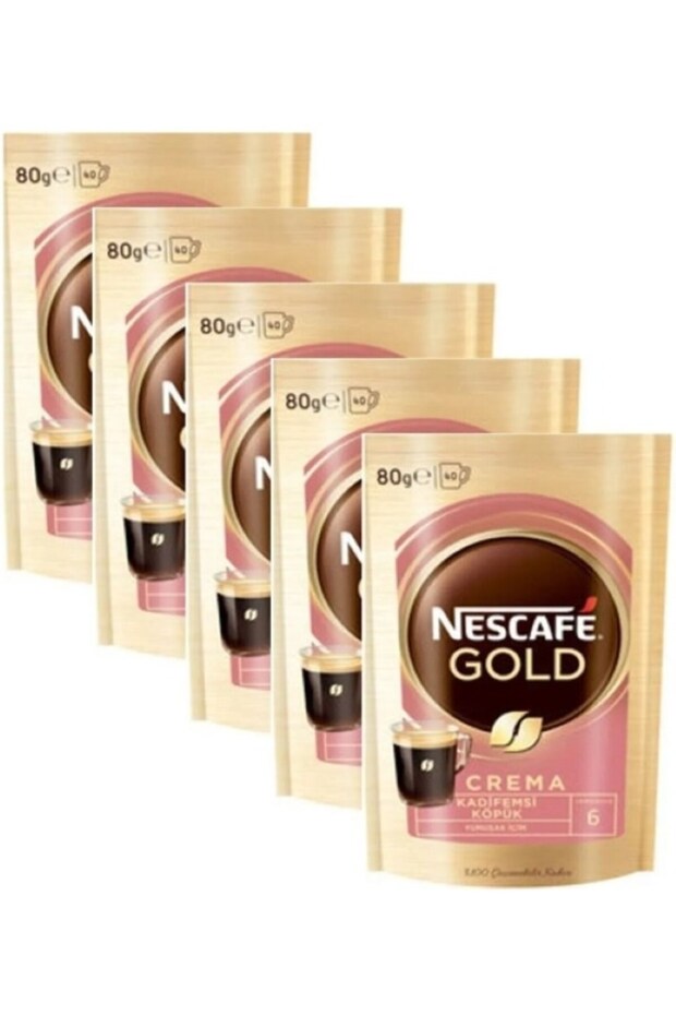 Gold Crema Soluble Coffee Special Series 80 Gr X 5 Pieces