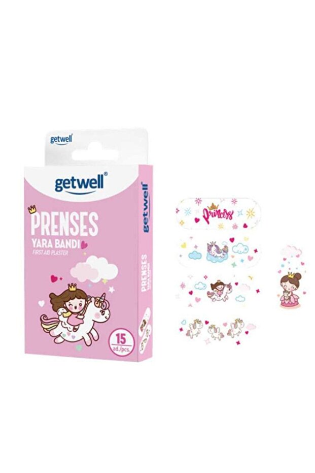Unicorn Ve Prenses Desenli Yara Bandı Seti - 15 Adet - 3