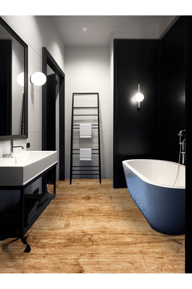 Code 113 Suya Dayanıklı Mutfak Banyo Zemin Mermer Mobilya Fayans Folyo Kaplama - 8