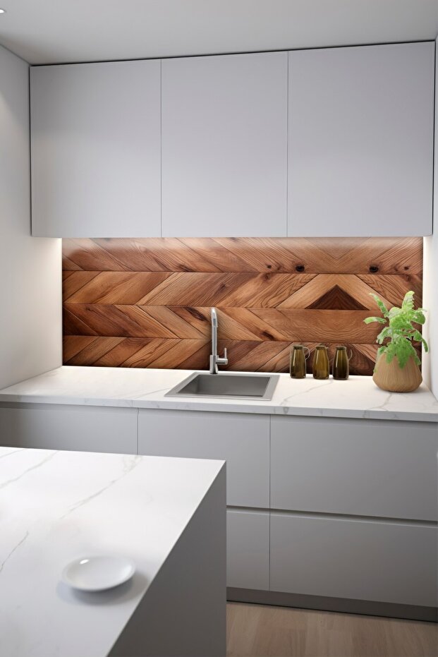 Code 99 Suya Dayanıklı Mutfak Banyo Zemin Mermer Mobilya Fayans Yapışkanlı Folyo Kaplama - 4