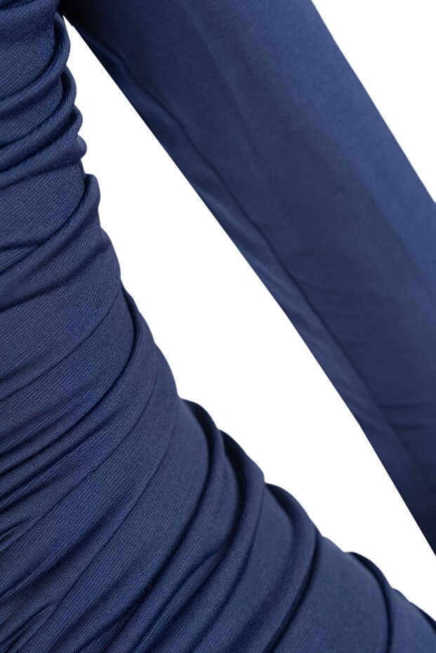 Eleni Drapeli Mini Elbise - Uzun Kollu, Şık Gece & Davet Elbisesi - 6