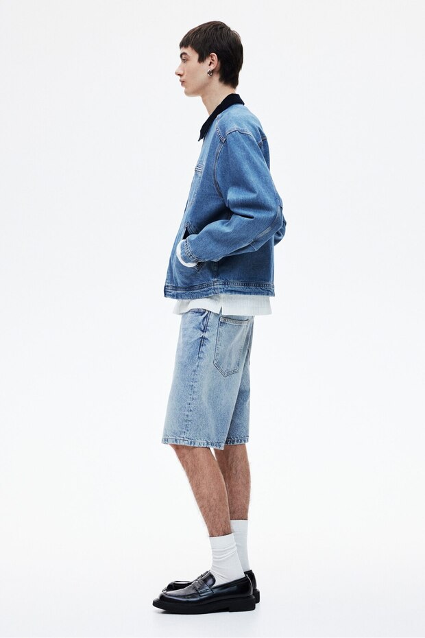 Relaxed Kot Şort - 4