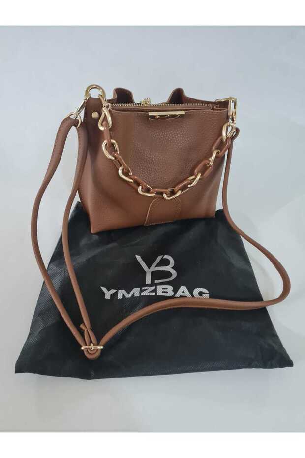 Taba 3 Compartment Handbag and Shoulder Bag with Chain Accessories