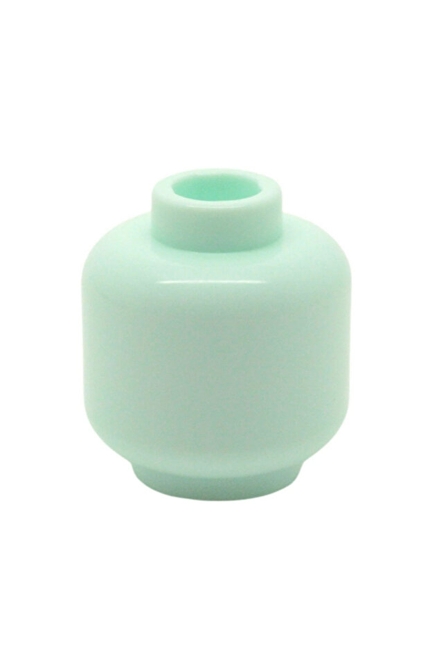 Original Accessory Custom Moc Minifigure Minifigure Head Water Green Unprinted Plain Head 1Pcs