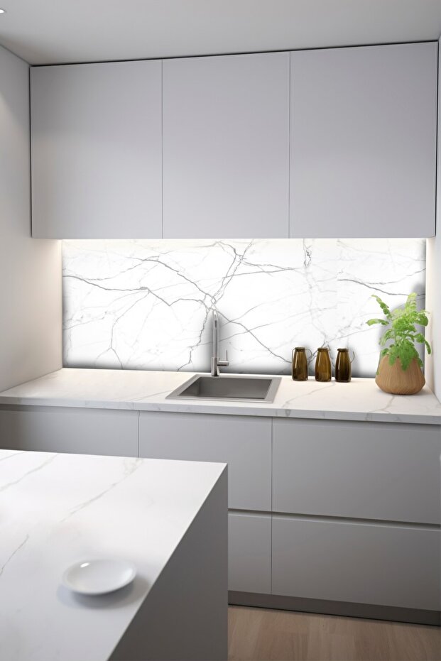 CodeK-16 Kendinden Yapışkanlı FOLYO KARO Suya Dayanıklı Mutfak Banyo Zemin Kaplama 30x30 Cm(4 ADET) - 6