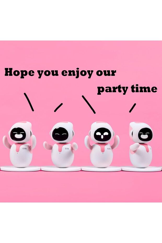 Eilik Pembe Robot Evcil Hayvan Robotu - 3