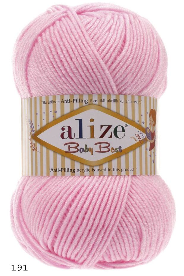 5 Pieces Baby Best BAMBOO CONTENT NON-ITCHING BABY CARDIGAN FOR KNITTING SWEATER 191 LIGHT PINK