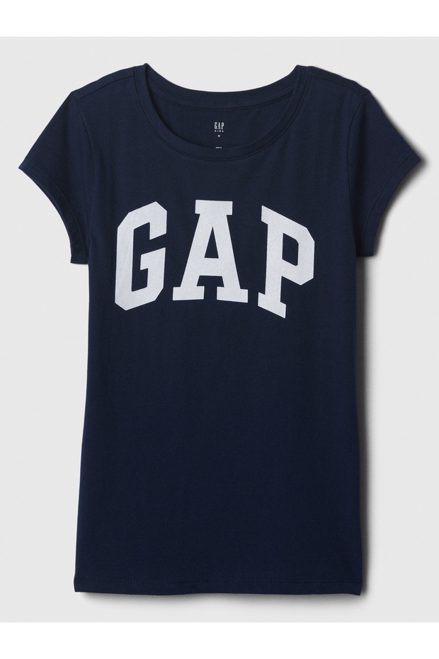 Kız Çocuk Lacivert Logo T-Shirt - 1