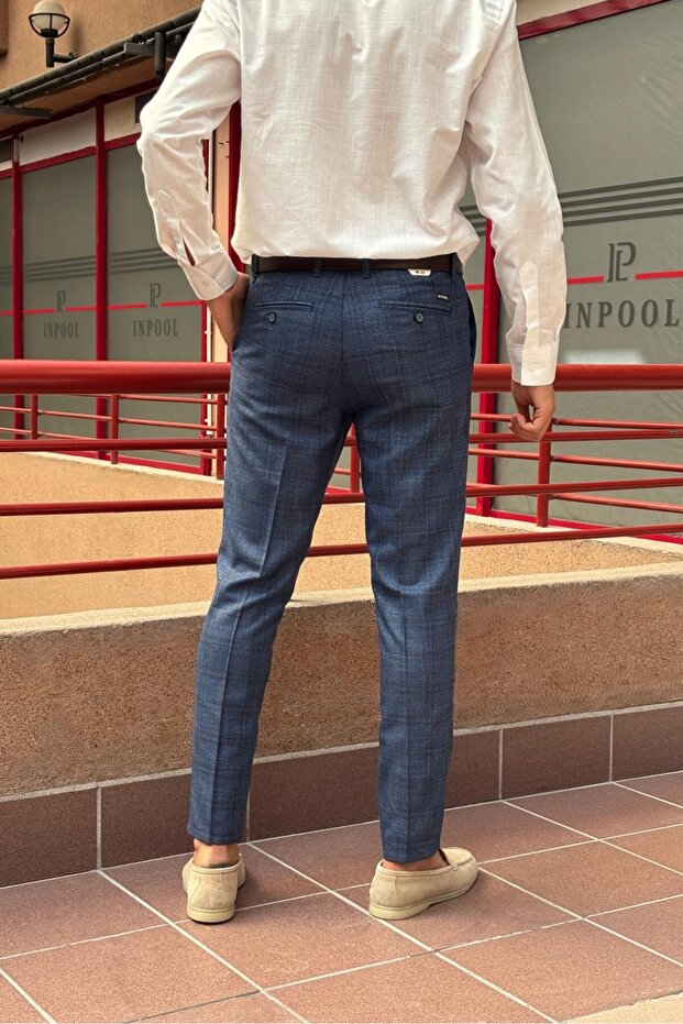 بنطلون بوليفيسكون منقوش للرجال - 6