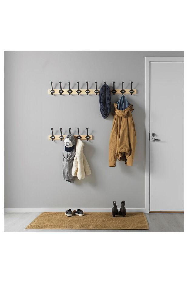 duvar askısı, çam-gri - 1