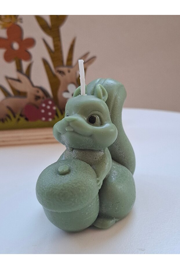 Decorative candle - squirrel - 3