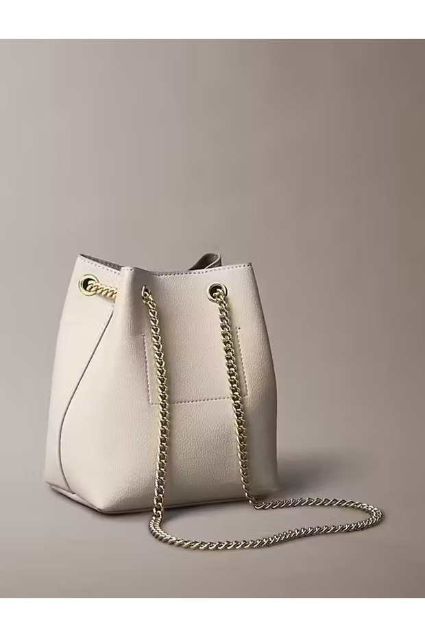 MINIMAL MONOGRAM CHAIN BUCKET BA Omuz Çantası - 2