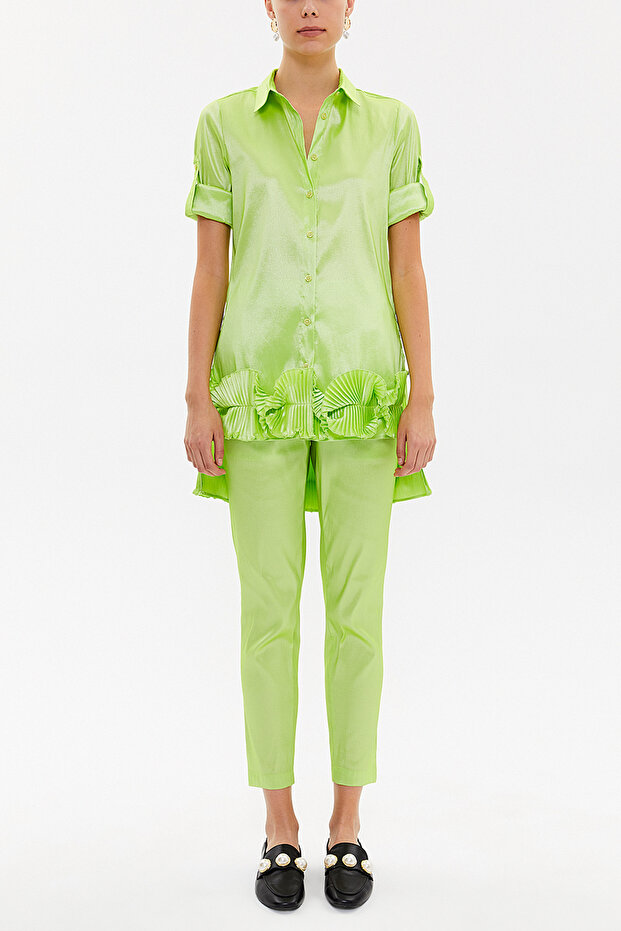 Yeşil Piliseli gömlek 10735 - 1