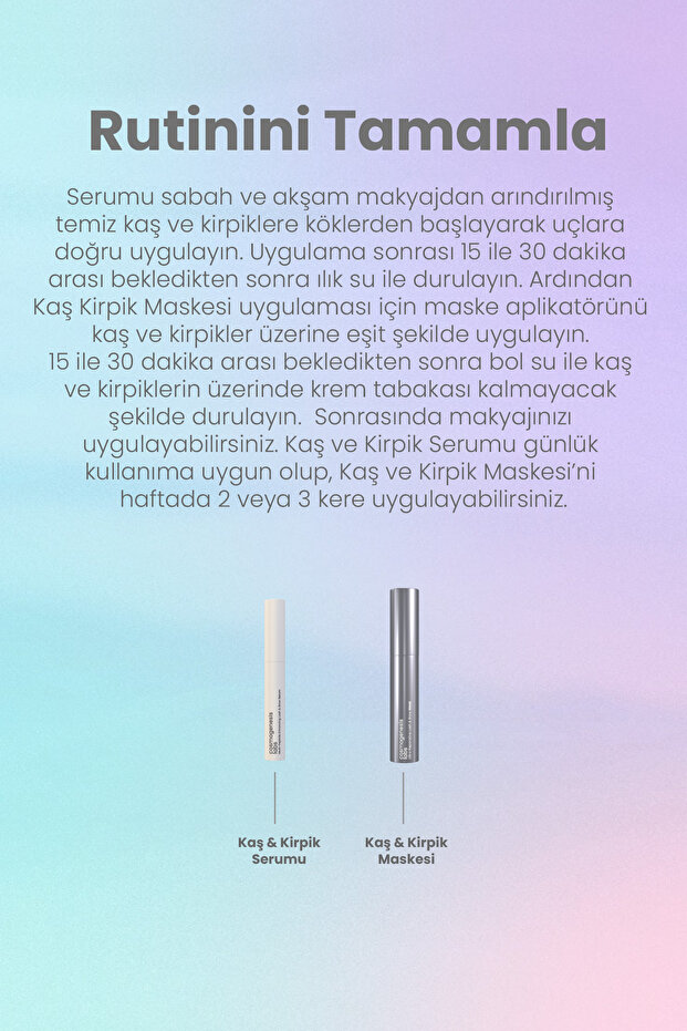 Kaş ve Kirpik Bakım Seti Vegan - 7