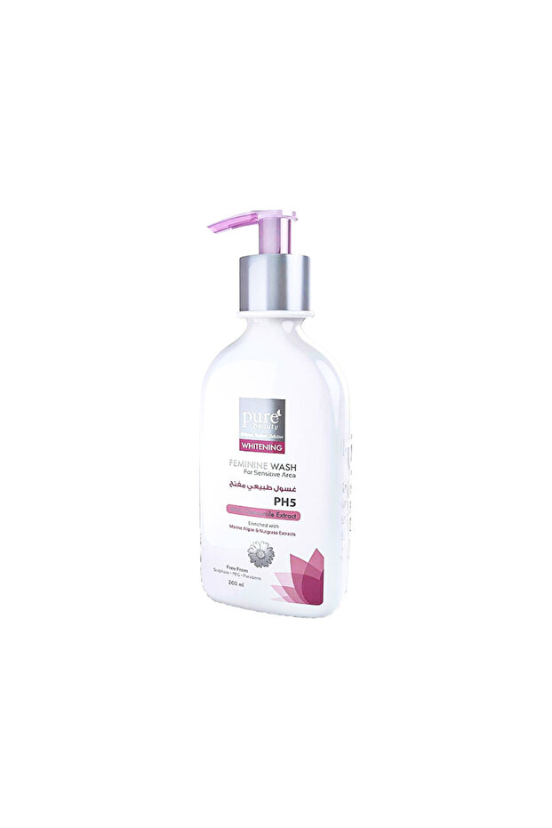 بيور غسول نسائي مفتح بي اتش 5 - 200 مل PURE W/FEMININE WASH (SENSITIVE) 200 ML
