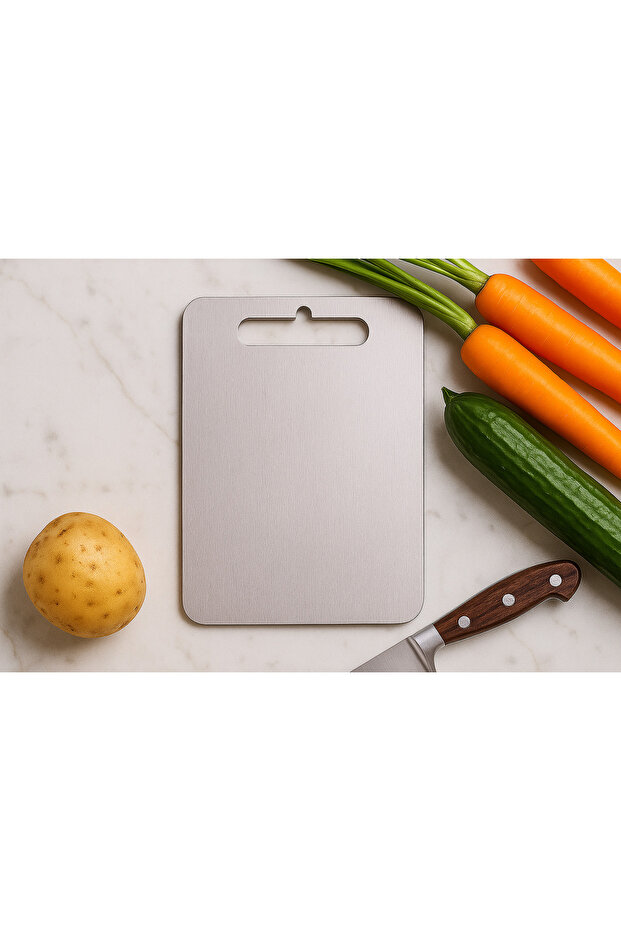 Stellica Small Size Stainless Steel Cutting Board 25X15 cm Gfcsale 210035