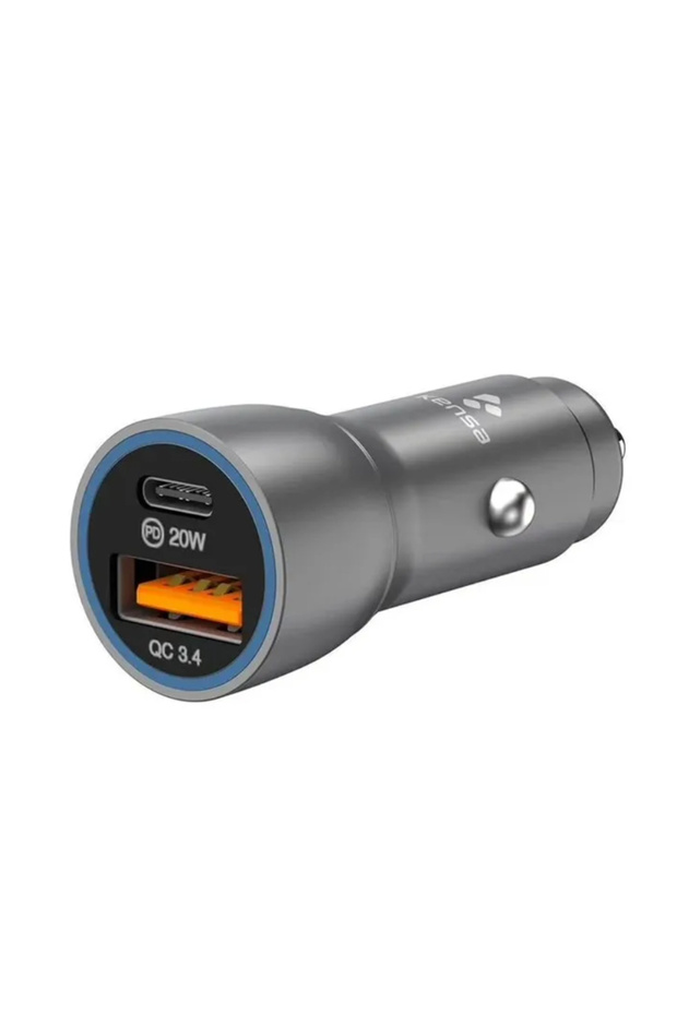 Type-c + Type-c Araç Çakmaklık 45w Pd Hızlı Şarj Soketi Araba Type-c Şarz İphone Samsung Xiaomi Uyum - 1