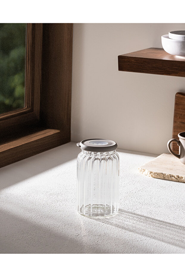 برطمان زجاجي من Voyana Borosilicate مع البصريات - 690 مل