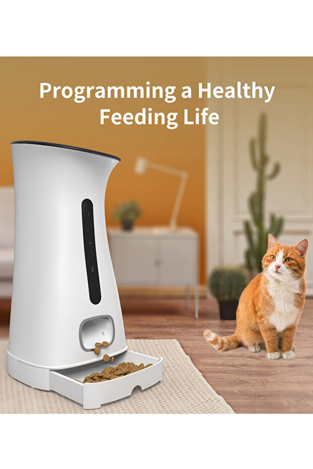 وحدة تغذية ذكية أوتوماتيكية للحيوانات الأليفة من Doodle Cat - 6