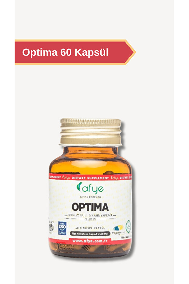 Optima (Kudret Narı Ekstraktı, Mersin Ekstraktı, Tarçın) 60 Bitkisel Kapsül - 1