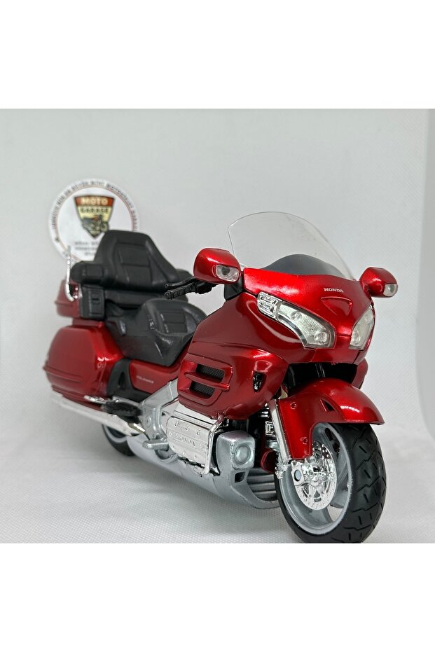Honda Gold Wing 1:12 Diecast Motorcycle Model – Licensed Metal Model & Collection (Red)