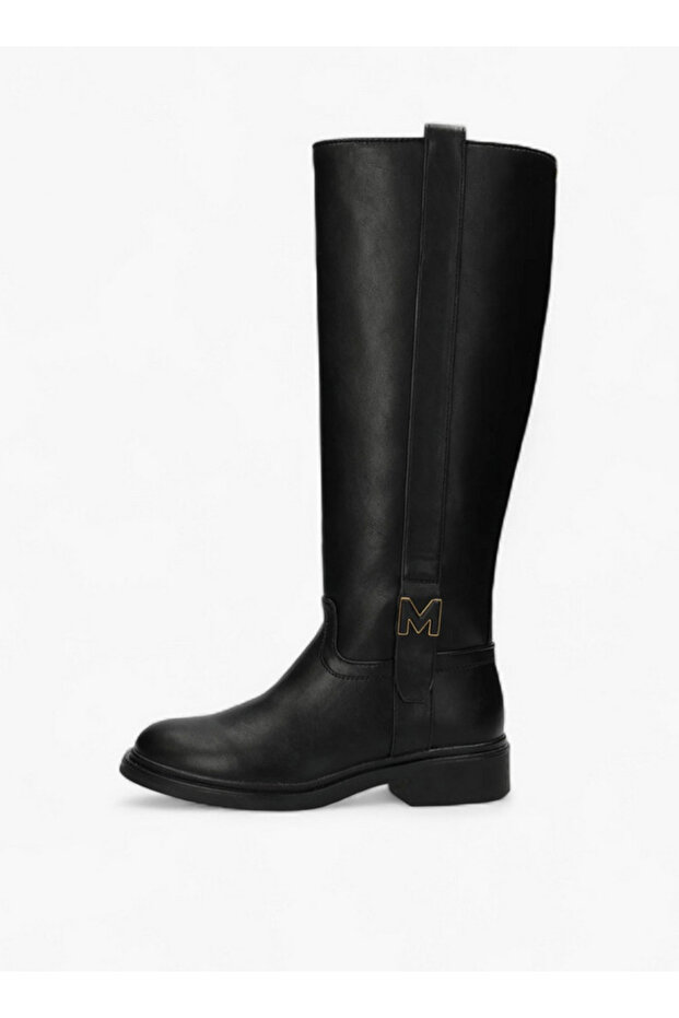 Solid High Shaft Boots with Zip Closure - 6