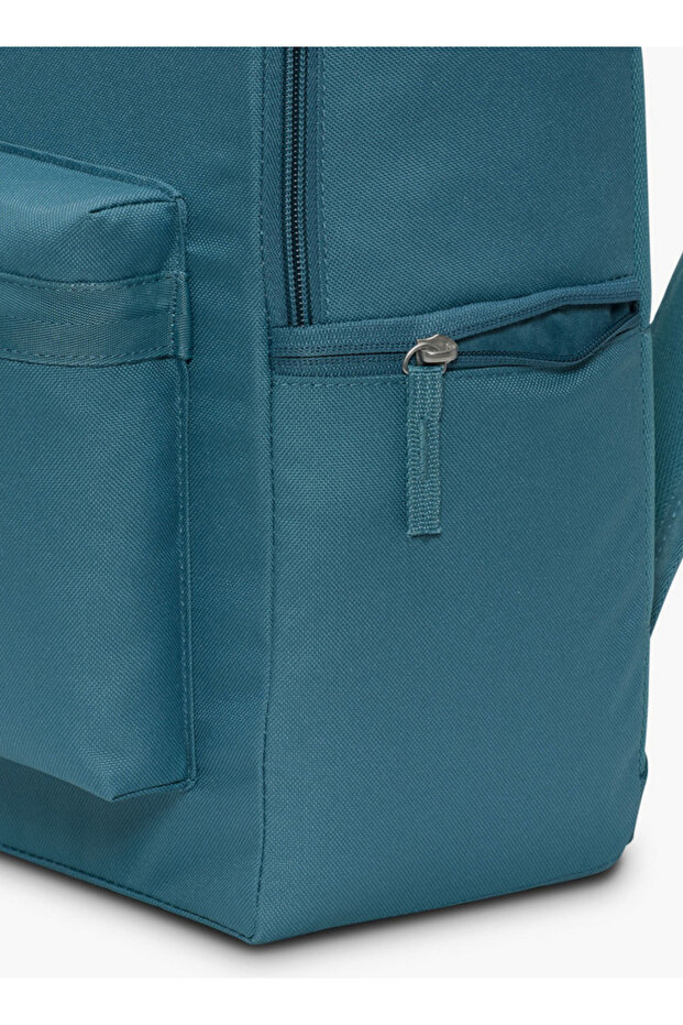 Logo Print School Backpack with Adjustable Straps and Zip Closure - 6