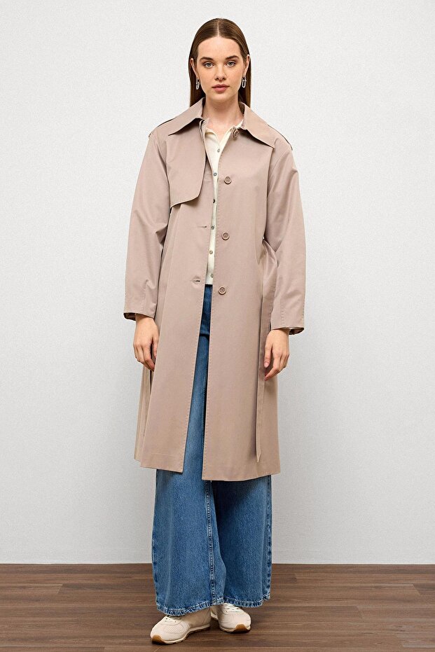 Bequemer Trenchcoat mit Punto-Nahtdetails und wasserabweisenden Eigenschaften, STEIN 6769 - 2